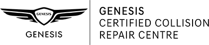 Official Genesis Certified Collision Repair Centre Emblem - Assurance of Specialized Genesis Repairs